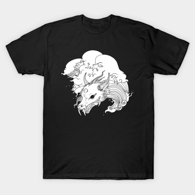 Asian Wave Dragon T-Shirt by cellsdividing